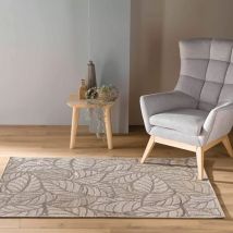 Geweven woonkamer tapijt (120 x 170 cm) Vitalis Beige