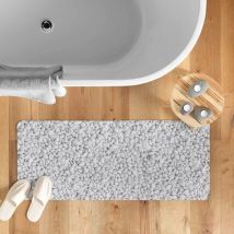 Antislip badmat (50 x 120 cm) Leandra Grijs