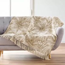 Plaid coton (125 x 150 cm) Dune Jaune