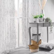 Gardine mit Ösen (140 x 240 cm) Flavie Grau