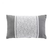 Rechteckiges Baumwollkissen (30 x 50 cm) Flavie Grau