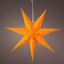 Heldere ster om op te hangen (H60 cm) Origami Stella Amber en warm wit
