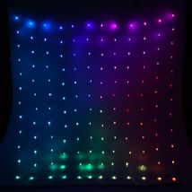 Rideau lumineux Digital H2 m L2 m 400 LED Multicolore