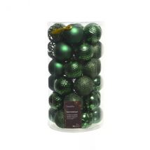 Set van 37 kerstballen (D60 mm) Alpine Mix dennengroen