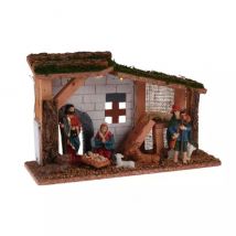 Crèche de Noël complète et lumineuse (H30 cm) Sainte-Paula