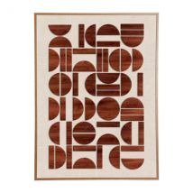 Quadro decorativo in legno (50 x 70 cm) Grafica Minorca Rétro