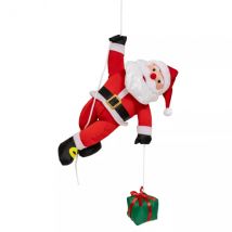Kerstman om op te hangen (H60 cm) Magnus en zijn cadeau