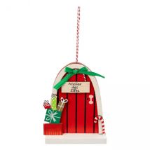 Kerstophanging in hout (H12 cm) Elfendeur