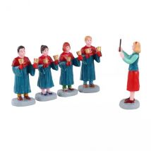 Lemax Figuren vollständiger Chor mit Glocke