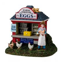 Lemax Personages Kippen Eieren Stand
