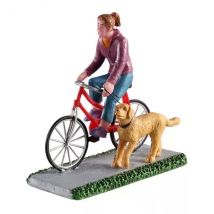 Personaggio Lemax Bicicletta in giro