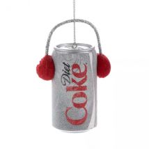 Suspension de Noël (H7 cm) Canette Coca-Cola Grise