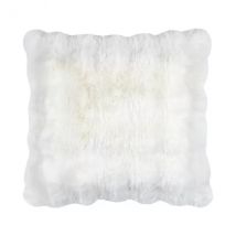 Coussin carré fausse fourrure (45 x 45 cm) Nebraska Ecru