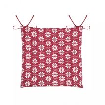 Coussin de chaise carré coton (38 x 38 cm) Valgenis Rouge