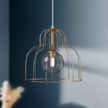 Hängeleuchte aus Metall (D25 cm) Alouette Gold