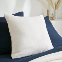 Housse de coussin carrée flanelle (60 x 60 cm) Didou Ivoire