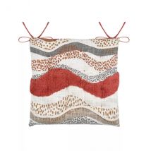 Vierkant katoenen stoelkussen (38 x 38 cm) Aswan Multicolor