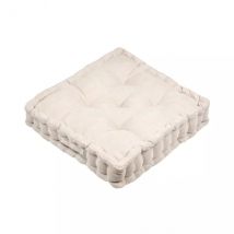 Coussin de sol carré velours (45 x 45 cm) Dandy Beige