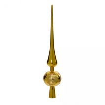 Kerstboomspiek Glitter blad Licht goud