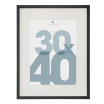 Cadre photo bois mural (30 x 40 cm) Manu Noir