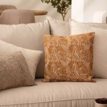 Housse de coussin carrée (40 x 40 cm) Jeni Marron