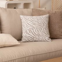 Housse de coussin carrée (40 x 40 cm) Jeni Beige