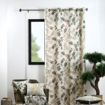 Rideau coton recyclé (140 x 260 cm) Botanys Ecru