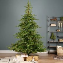 Sapin de Noël artificiel lumineux 700 LED H240 cm Glorious Vert sapin