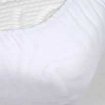 Protège-matelas alèse molleton imperméable (160 x 200 cm) Serena Blanc