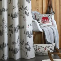 Rideau coton (140 x 260 cm) Montets Gris anthracite