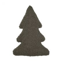Coussin de Noël bouclette (H48 cm) Sapin Harold Vert foncé