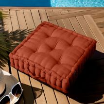 Coussin de sol extérieur (50 x 50 cm) Sunset Terracotta
