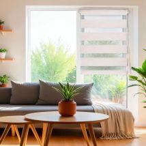 Tenda a rullo Giorno/Notte (75 x 180 cm) Beige sfumato