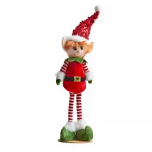 Grappenmaker kabouter lange benen (H30 cm) Pipo als Kerstman