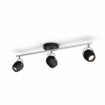 LED-Deckenleuchte mit Drei Spots PHILIPS Rivano 3x4.3W - Schwarz