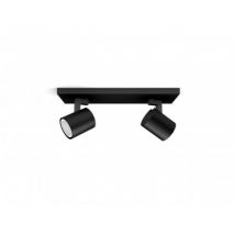 Deckenleuchte White Ambiance 2 Strahler GU10 PHILIPS Hue Runner - Schwarz