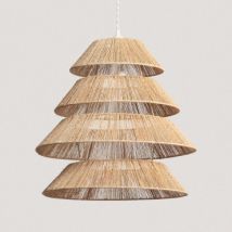 Hängeleuchte Jute Aymara Ø500 mm ILUZZIA - Weiß geflochten