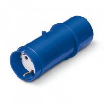 Industrie-Adapter IEC309 Stecker Typ F IP20 Blau