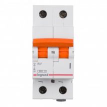 Magnetothermischer Sicherungsschalter für Residenzen 2P 10-40A 6kA C-Kurve LEGRAND RX³ 419934 16 A