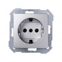 Schuko-Steckdose SIMON 82 Concept 8200432 Aluminium