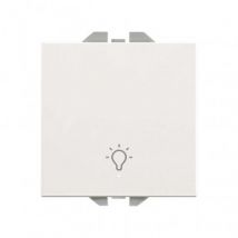 Drucktastenschalter mit Licht und Lichtgravur SIMON 270 20000161 Weiß