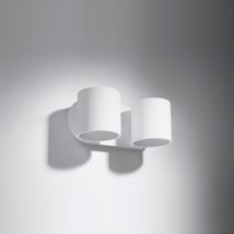 Wandleuchte Orbis 2 Aluminium SOLLUX Weiß