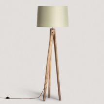 Stehleuchte aus Holz Kumar ILUZZIA Seladonfarbe