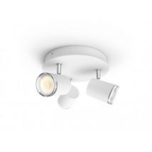 Plafonnier Rond White Ambiance Adore 3xGU10 PHILIPS Hue Sélectionnable (Chaud-Neutre-Froid)