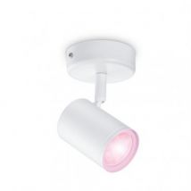 Lampe Murale LED Dimmable RGB Smart WiFi+Bluetooth 4.9W Un Spot WiZ Imageo Blanc