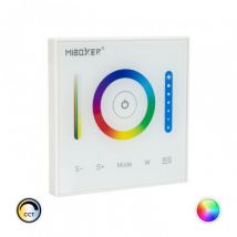 Contrôleur Variateur Mural Tactile LED RGB/RGBW/RGB+CCT 12/24 V DC RF MiBoxer P3 RGB/RGBW/RGB+CCT
