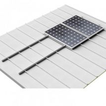 Structure Coplanaire pour Panneaux Solaires Montage sur Tôle Trapézoïdale Plusieurs options