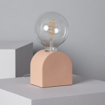 Lampe à Poser Résine Luperca Terracotta