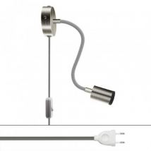 Lampe Murale LED 3.2W Flex 30 Creative-Cables APMFC2LFLGUTIS30TISRM75EUBRM03-L Titanium Satiné