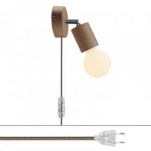 Lampe Murale Bois Creative-Cables APL2FC2L01TCREUTRD73 Naturel